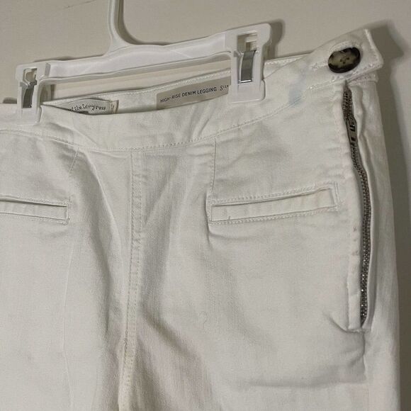 Pilcro and the Letterpress High rise denim white leggings size 28 - Picture 2 of 8